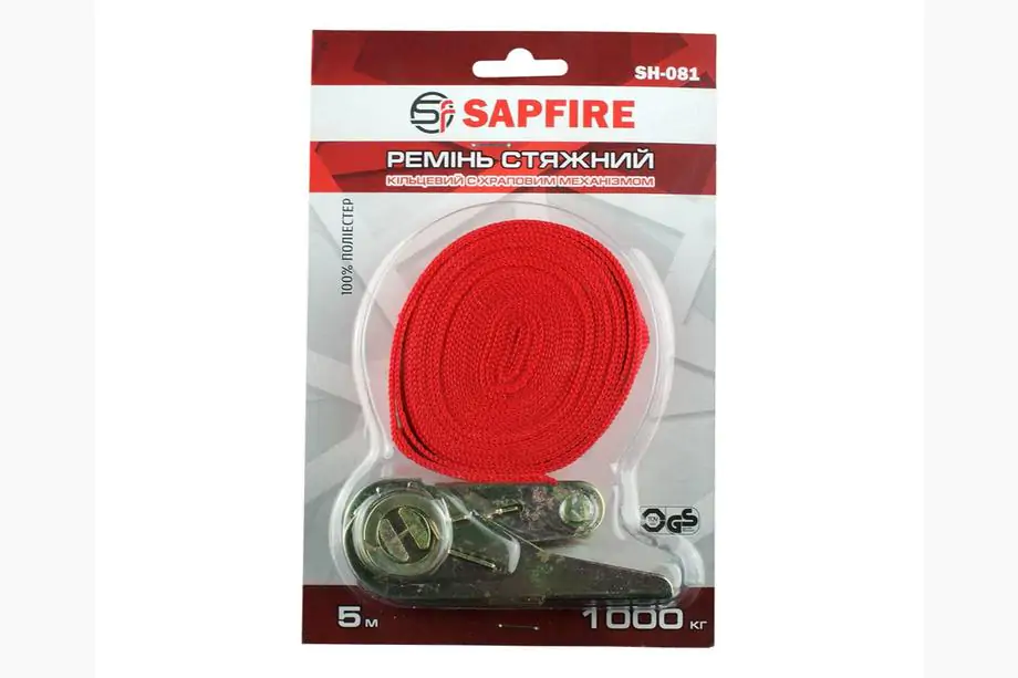 Spanband met ringen en ratel 1 t 5 m SAPFIRE Foto 3
