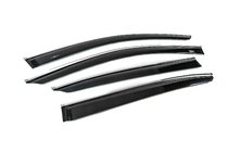Honda Accord IX 2013–2017 SD raamwindschermen met chromen sierlijst voor USA (4 stuks, HIC) foto 3