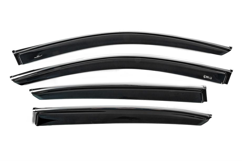 Honda Accord IX 2013–2017 SD raamwindschermen met chromen sierlijst voor USA (4 stuks, HIC) Image