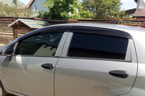 Fiat Punto Grande/EVO 2006–2018 Raamdeflectoren (4 stuks, Sunplex Sport) foto 11