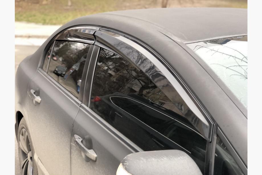 Honda Civic Sedan VIII 2006–2011 Raamdeflectoren (4 stuks, Sunplex Sport) Image