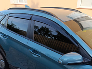 Hyundai Kona 2017–2023 Raamdeflectoren (4 stuks, Sunplex Sport) foto 1