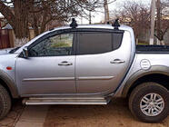 Mitsubishi L200 2006–2015 Raamdeflectoren (4 stuks, Sunplex Sport) foto 1
