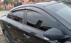Renault Fluence 2009–2016 Raamdeflectoren (4 stuks, Sunplex Sport) foto 1