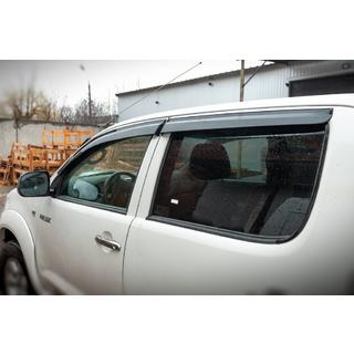 Raamdeflectoren (4 stuks, Sunplex Sport) Toyota Hilux 2006–2015 foto 2