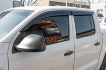 Volkswagen Amarok 2010–2022 Raamdeflectoren (4 stuks, Sunplex Sport) foto 1