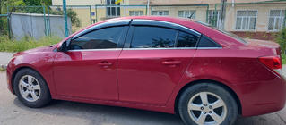 Chevrolet Cruze 2009–2015 Raamdeflectoren met chromen sierlijst (4 stuks, Sunplex Chrome) foto 1