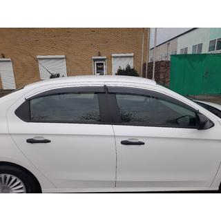 Raamdeflectoren met chromen sierlijst (4 stuks, Sunplex Chrome) Citroen C-Elysee 2013–2022 foto 3