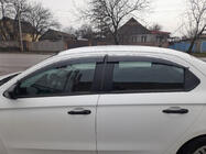 Peugeot 301 2012– Raamdeflectoren met chromen sierlijst (4 stuks, Sunplex Chrome) foto 1