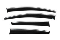 Ford Focus III 2011–2017 Raamwindschermen met chroomstrip HB/Sedan (4 stuks, Sunplex Chrome) foto 4
