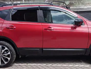 Nissan Qashqai 2007–2010 Raamdeflectoren met chromen sierlijst (4 stuks, Sunplex Chrome) foto 1