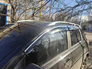 Nissan Qashqai 2007–2010 Raamdeflectoren met chromen sierlijst (4 stuks, Sunplex Chrome) foto 5