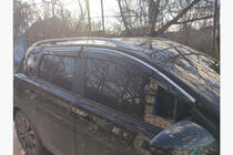 Nissan Qashqai 2010–2014 Raamdeflectoren met chromen sierlijst (4 stuks, Sunplex Chrome) foto 6