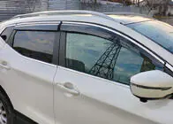 Nissan Qashqai 2014–2021 Raamdeflectoren met chromen sierlijst (4 stuks, Sunplex Chrome) foto 2