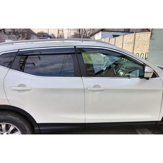 Raamdeflectoren met chromen sierlijst (4 stuks, Sunplex Chrome) Nissan Qashqai 2014–2021 foto 3