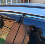 Opel Astra J 2009–2015 Raamwinddeflectoren met chromen strip HB/SD (4 stuks, Sunplex Chrome) foto 4