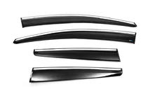 Opel Astra J 2009–2015 Raamwinddeflectoren met chromen strip HB/SD (4 stuks, Sunplex Chrome) foto 5