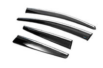 Opel Astra J 2009–2015 Raamwinddeflectoren met chromen strip HB/SD (4 stuks, Sunplex Chrome) foto 6