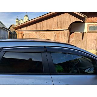 Raamwinddeflectoren met chromen strip HB/SD (4 stuks, Sunplex Chrome) Opel Astra J 2009–2015 foto 2