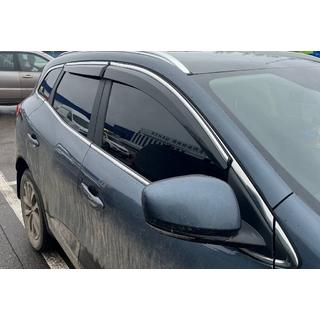 Raamdeflectoren met chromen sierlijst (4 stuks, Sunplex Chrome) Renault Kadjar 2015–2022 foto 3