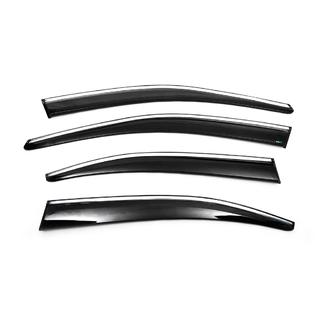 Winddeflectoren met chromen sierlijst Liftback (4 stuks, Sunplex Chrome) foto 1