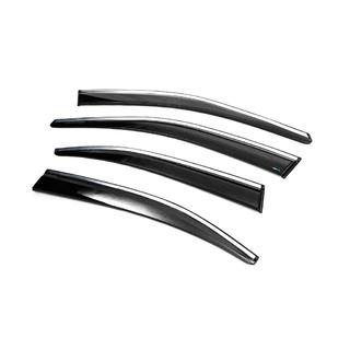Winddeflectoren met chromen sierlijst Liftback (4 stuks, Sunplex Chrome) foto 2