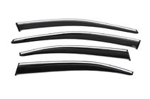 Skoda Superb 2015–2024 Raamwindschermen met chroomstrip SD (4 stuks, Sunplex Chrome) foto 3