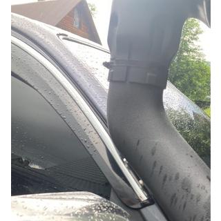 Raamdeflectoren met chromen sierlijst (4 stuks, Sunplex Chrome) Toyota Hilux 2006–2015 foto 4