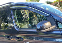 Volkswagen Caddy 2020– Raamwindschermen met chromen sierlijst (2 stuks, Sunplex Chrome) foto 2