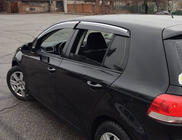 Volkswagen Golf 5 2003–2009 Raamdeflectoren met chromen sierlijst (4 stuks, Sunplex Chrome) foto 7