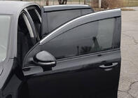 Volkswagen Golf 5 2003–2009 Raamdeflectoren met chromen sierlijst (4 stuks, Sunplex Chrome) foto 13
