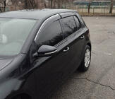 Volkswagen Golf 5 2003–2009 Raamdeflectoren met chromen sierlijst (4 stuks, Sunplex Chrome) foto 15
