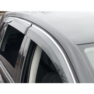 Raamdeflectoren met chromen sierlijst (4 stuks, Sunplex Chrome) Volkswagen Golf 5 2003–2009 foto 2