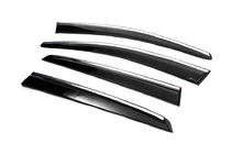 Volkswagen Golf 6 2008–2014 Raamwindschermen met chroomstrip HB (4 st., Sunplex Chrome) foto 17