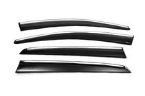 Volkswagen Golf 7/E-Golf 2012–2020 Raamwindschermen met chroomstrip HB (4 st., Sunplex Chrome) foto 5
