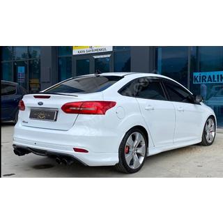 Sedan lip spoiler (Sunplex, zwart) (107,2 cm x 5,5 cm) Ford Focus III 2011–2017 foto 2