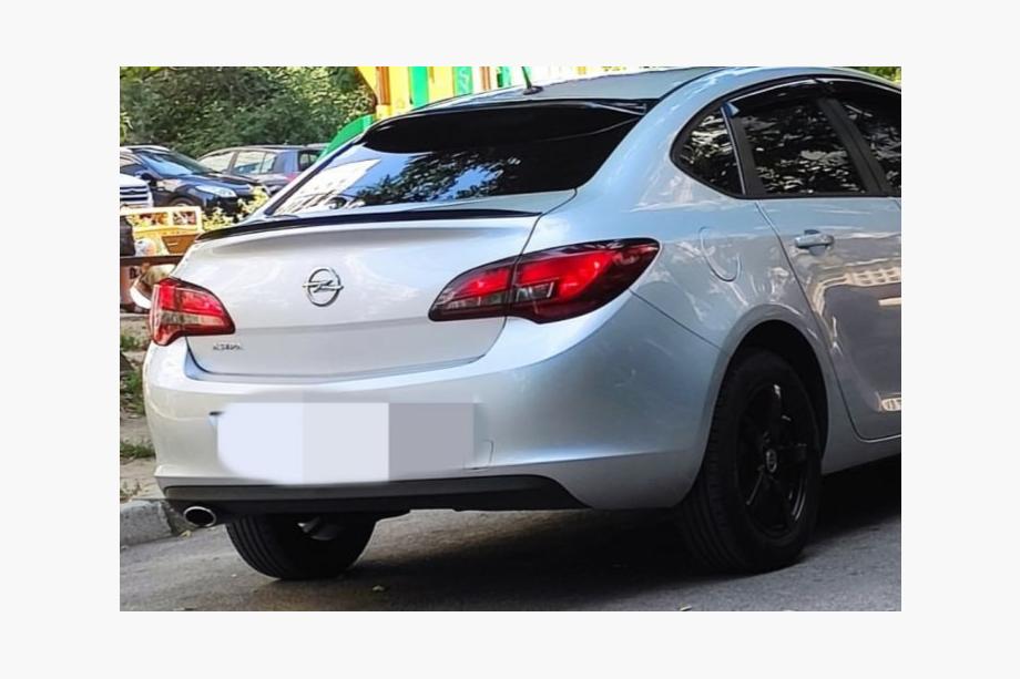 Opel Astra J 2009–2015 Sedan lipspoiler (Sunplex, zwart) (115 cm x 5,5 cm) Image