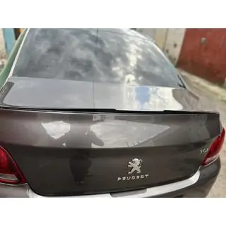 Lip spoiler (Sunplex, zwart) (118,5 cm x 5,5 cm) Peugeot 301 2012– foto 2