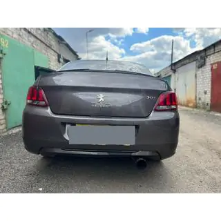 Lip spoiler (Sunplex, zwart) (118,5 cm x 5,5 cm) Peugeot 301 2012– foto 4