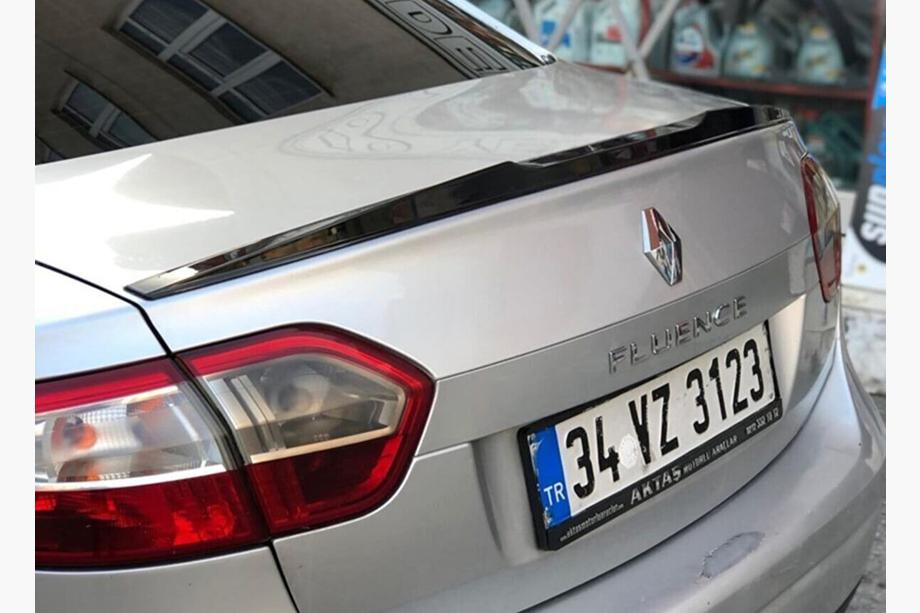 Renault Fluence 2009–2016 Lipspoiler (Sunplex, zwart) (125,4 cm x 7,2 cm) Foto 6