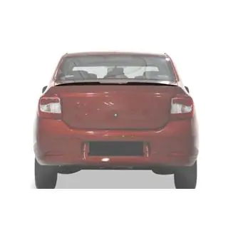 Lip spoiler (Sunplex, zwart) (118,5 cm x 5,5 cm) Renault Logan II 2013–2022 foto 3