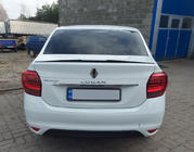 Dacia Logan II 2013–2022 Lip spoiler (Sunplex, zwart) (118,5 cm x 5,5 cm) foto 2