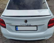 Dacia Logan II 2013–2022 Lip spoiler (Sunplex, zwart) (118,5 cm x 5,5 cm) foto 1