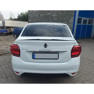 Lip spoiler (Sunplex, zwart) (118,5 cm x 5,5 cm) Dacia Logan II 2013–2022 foto 2