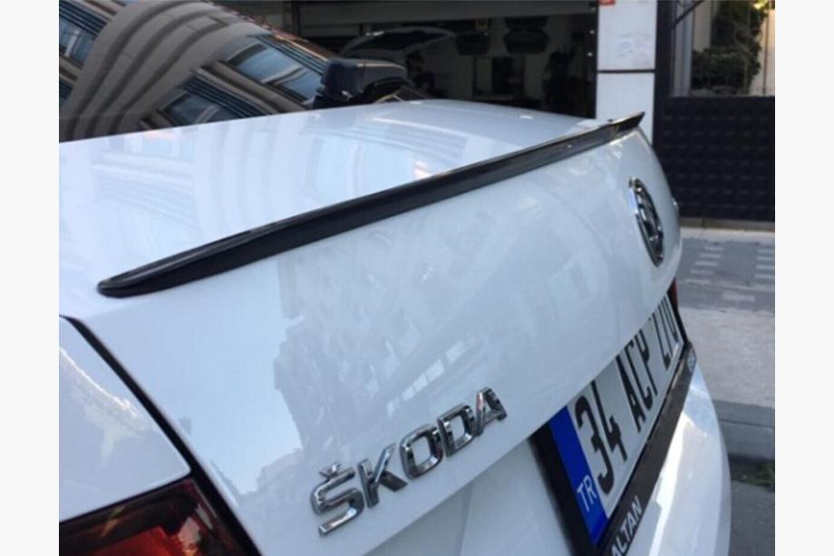 Skoda Octavia III A7 2013–2019 LIP spoiler (Sunplex, zwart) (115,4 cm x 6 cm) Image
