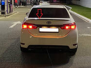 Toyota Corolla 2013–2019 LIP-spoiler (Sunplex, zwart) (118 cm * 6,4 cm) foto 3
