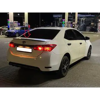 LIP-spoiler (Sunplex, zwart) (118 cm * 6,4 cm) Toyota Corolla 2013–2019 foto 4