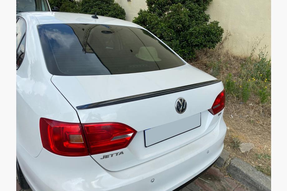 Volkswagen Jetta 2011–2018 LIP-spoiler (Sunplex, zwart) (115,8 cm x 6,3 cm) Image