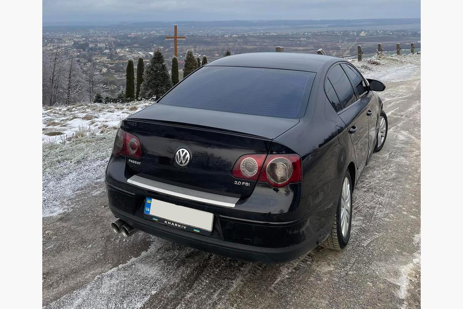 Volkswagen Passat B6 2006–2012 LIP-spoiler (Sunplex, zwart) (115,8 cm x 6,3 cm) Image