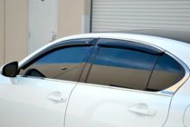 Lexus GS 2011–2020 Raamwindschermen met chroomlijst (4 stuks, HIC) foto 2